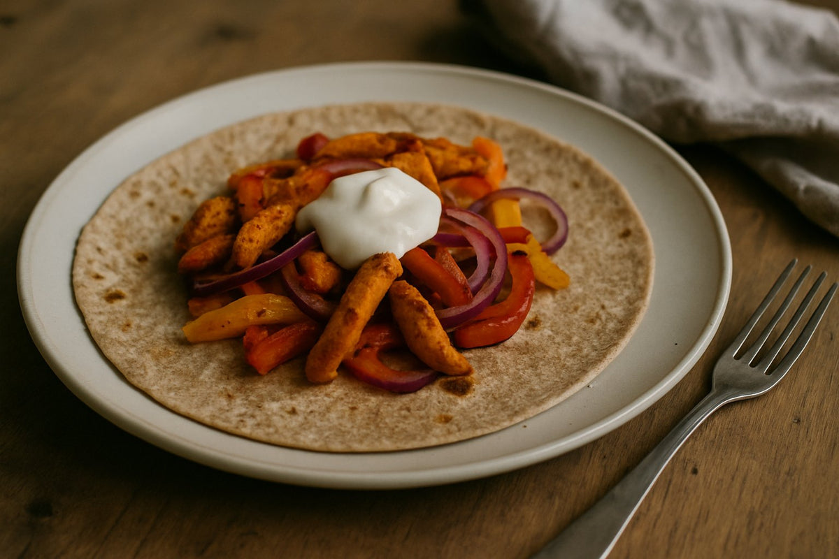 Kip fajita wrap van volkoren tortilla