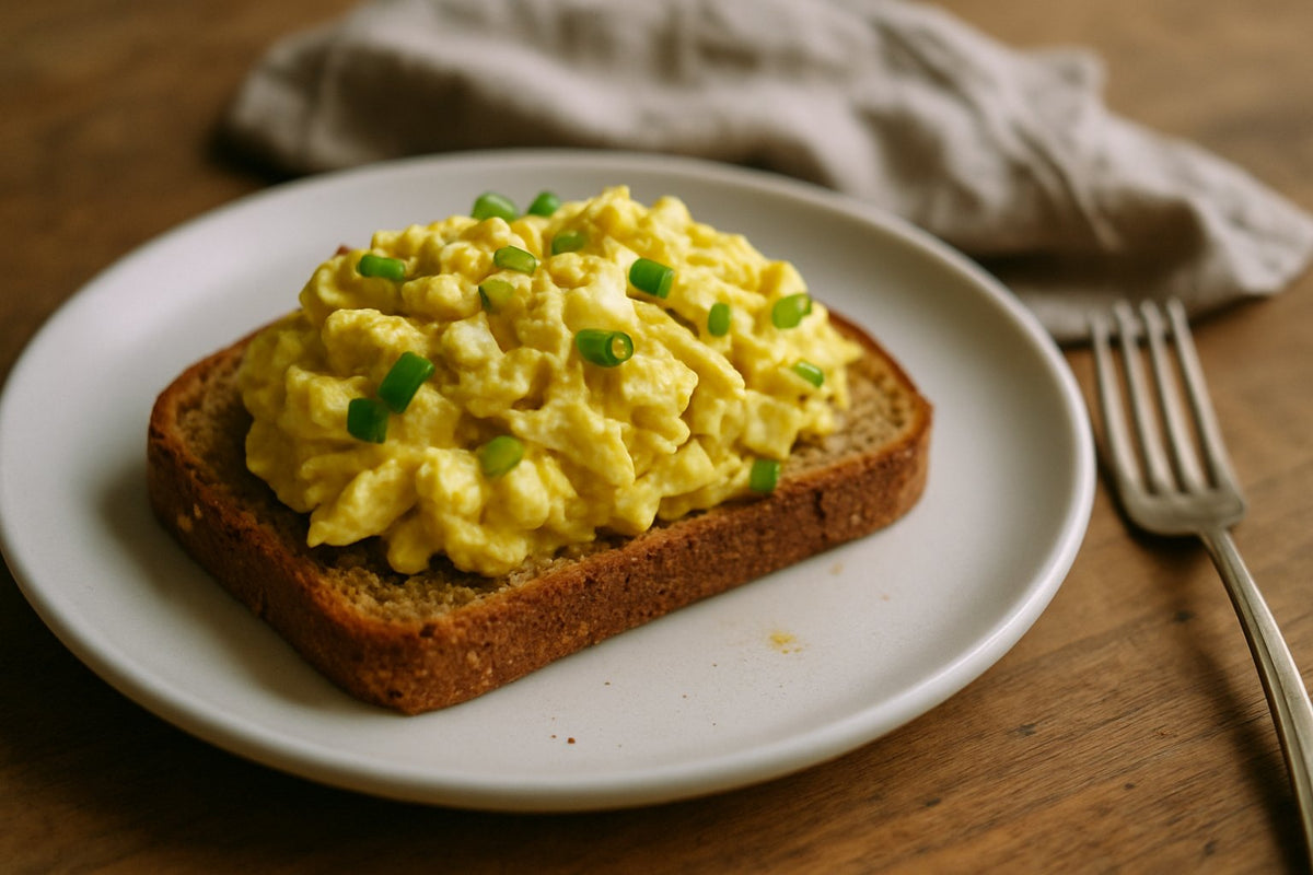 Vollkornbrötchen mit Hähnchen-Curry