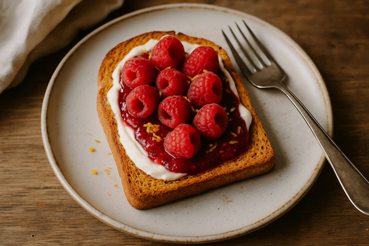 Bioteine Proteine Toast met Proteine Jam en mascarpone