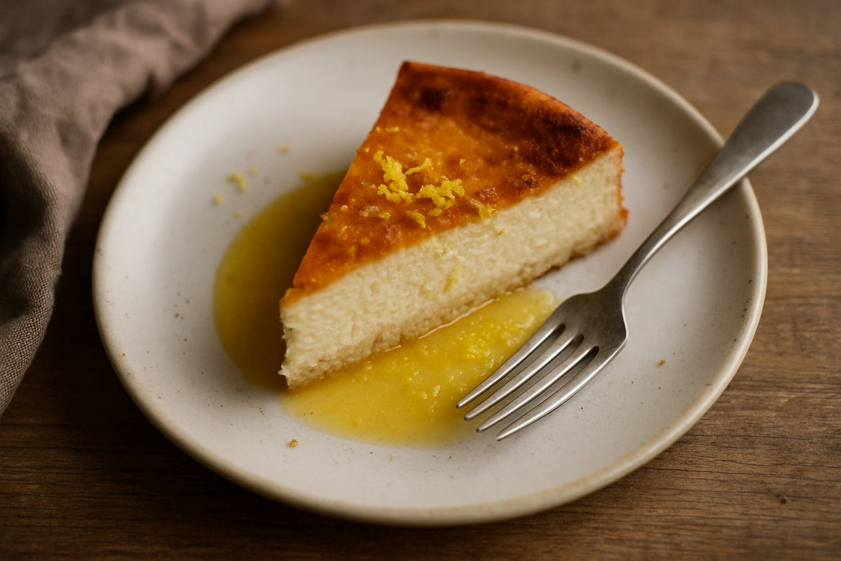 Kwark-cheesecake met citroen