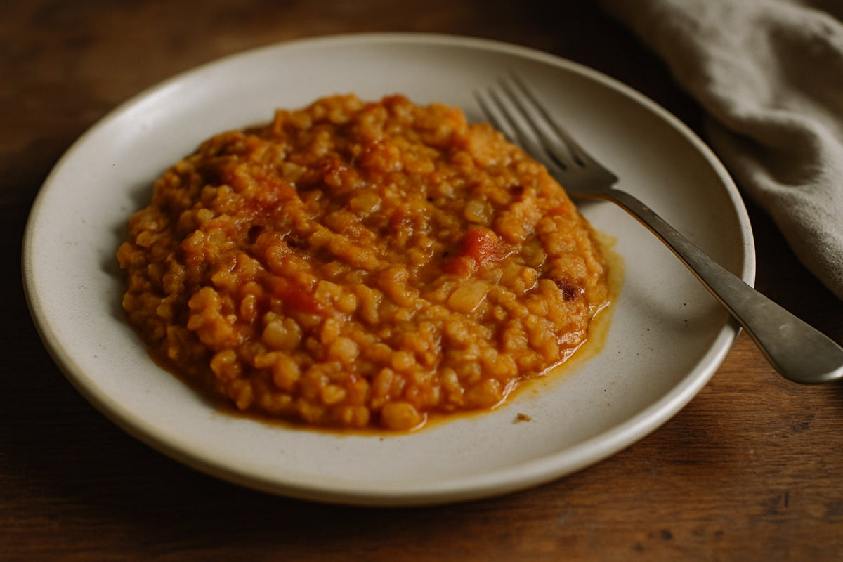 Indisches Dal mit roten Linsen