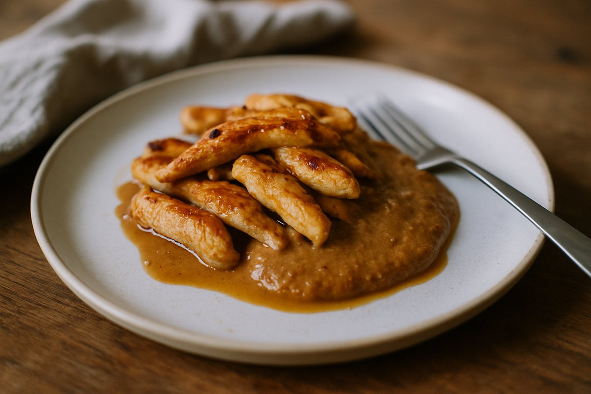 Kip satay met magere pindasaus