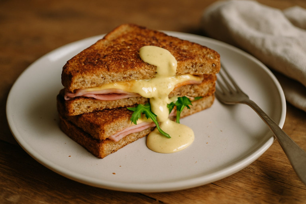Klassieke ham-kaas tosti van Bioteine Proteine Brood