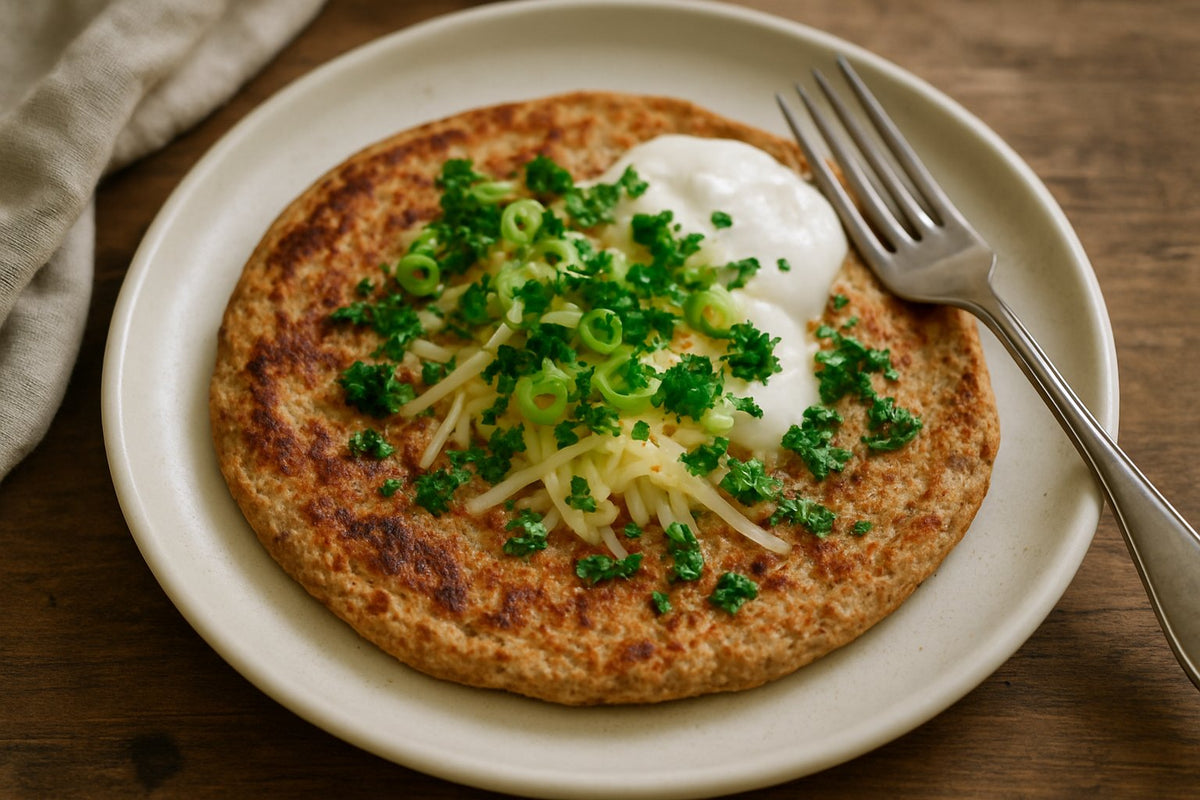 Hartige proteine pannenkoek snack