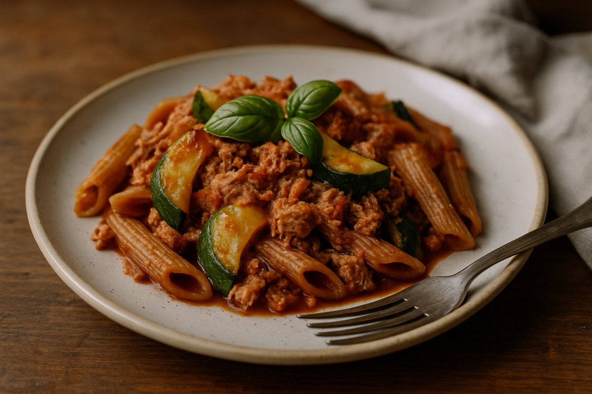 Volkoren Pasta met Tonijn en Courgette