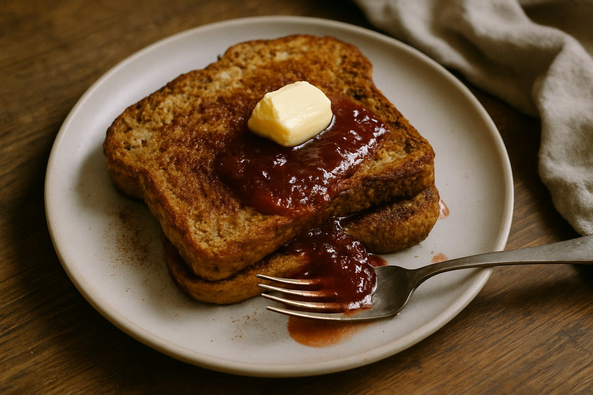 Wentelteefjes van Bioteine Proteine Brood met aardbeienjam