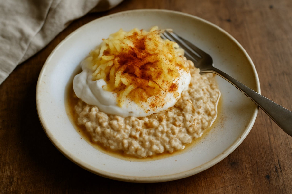 Overnight oats met vanille en kaneel