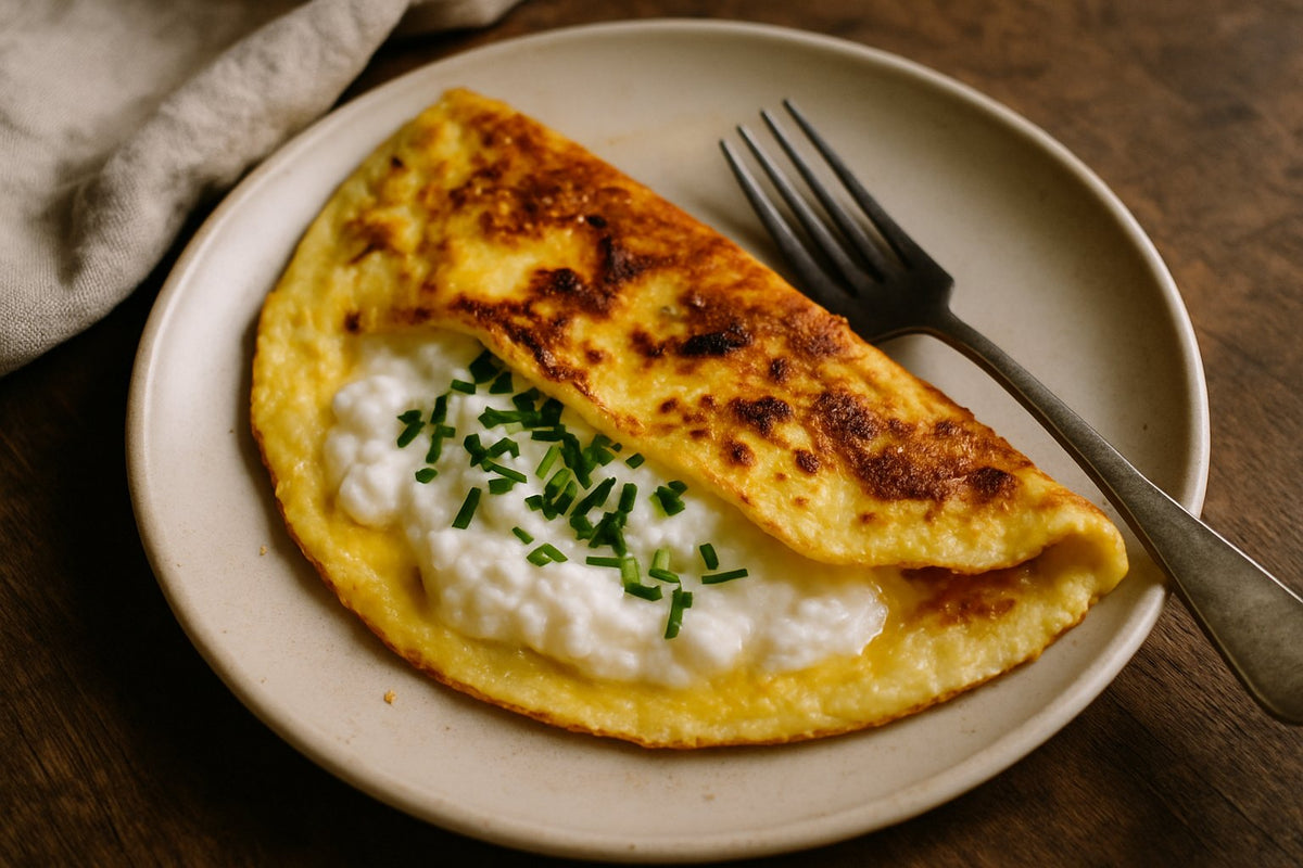 Romige Kwark-Omelet met Bieslook