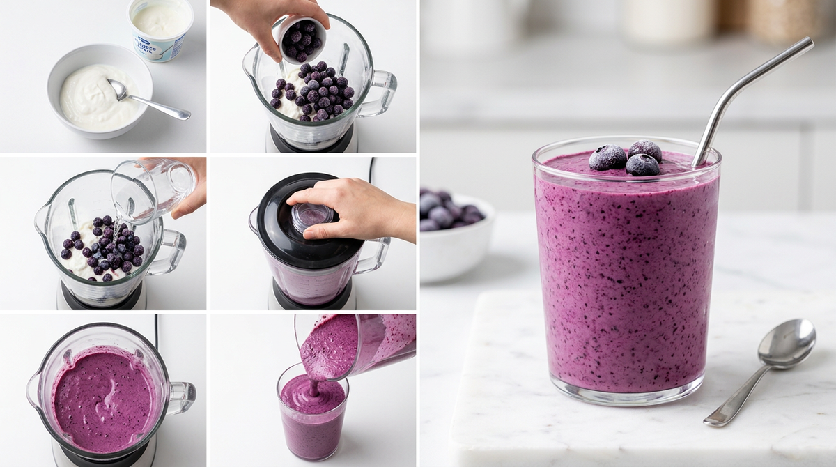 Bessen-kwark proteine smoothie
