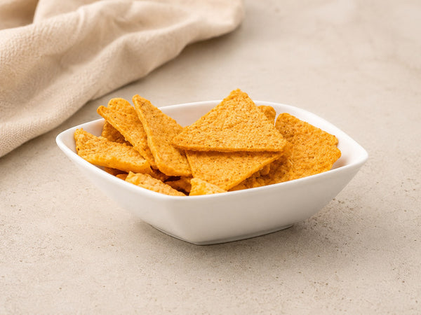 Proteïne Chips Bacon Tortilla — alle 4 fases · Bioteine proteïne