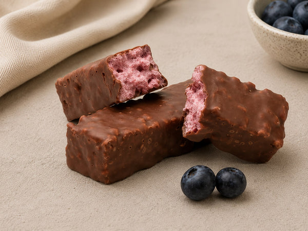 Proteïne Reep Crispy Chocolade Zwarte Bessen — Fase 2-4 combi & levensstijl · Bioteine proteïne