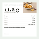 Chips Protéine Fromage Oignon voedingswaarde