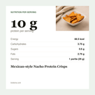Mexican-style Nacho Protein Crisps voedingswaarde
