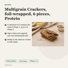 Multigrain Crackers, foil-wrapped, 6 pieces, Protein voordelen