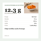 Chips tortillas nacho fromage voedingswaarde