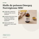 Huile de poisson Omega3 Norvégienne MSC voordelen