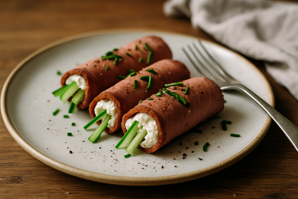 Rosbiefrolletjes met mierikswortelcreme