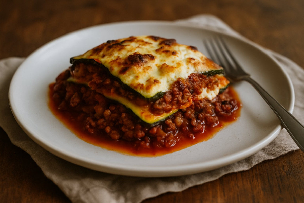 Courgettelasagne met rundergehakt