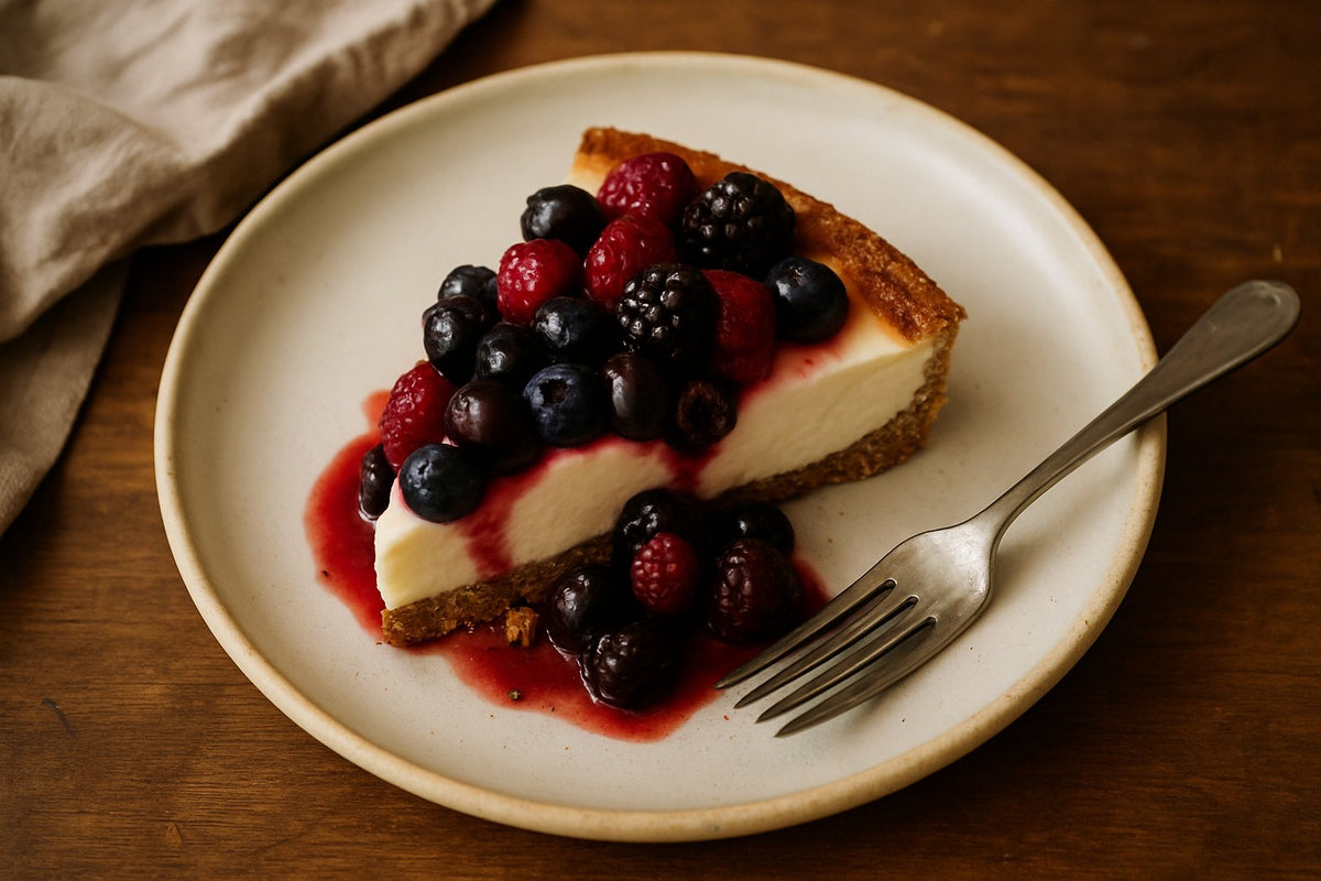 Quark tarts with berries