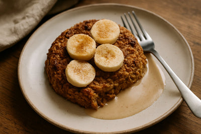 Baked oats met Bioteine proteine shake en havermout