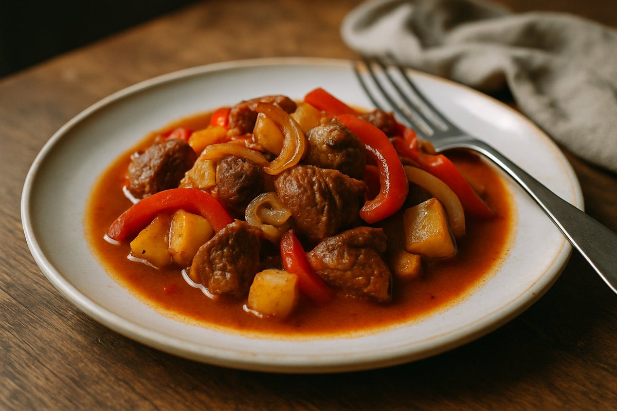 Light goulash with paprika