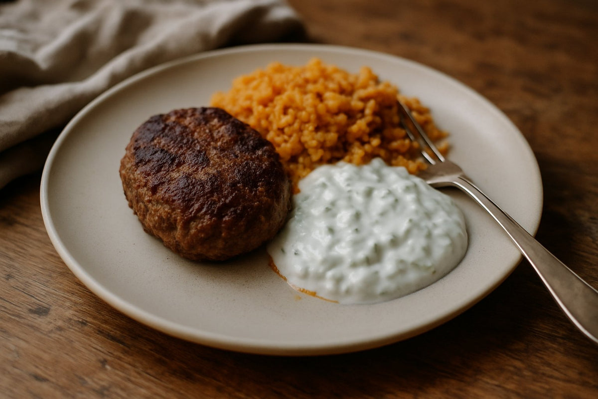 Türkische Köfte mit Tzatziki