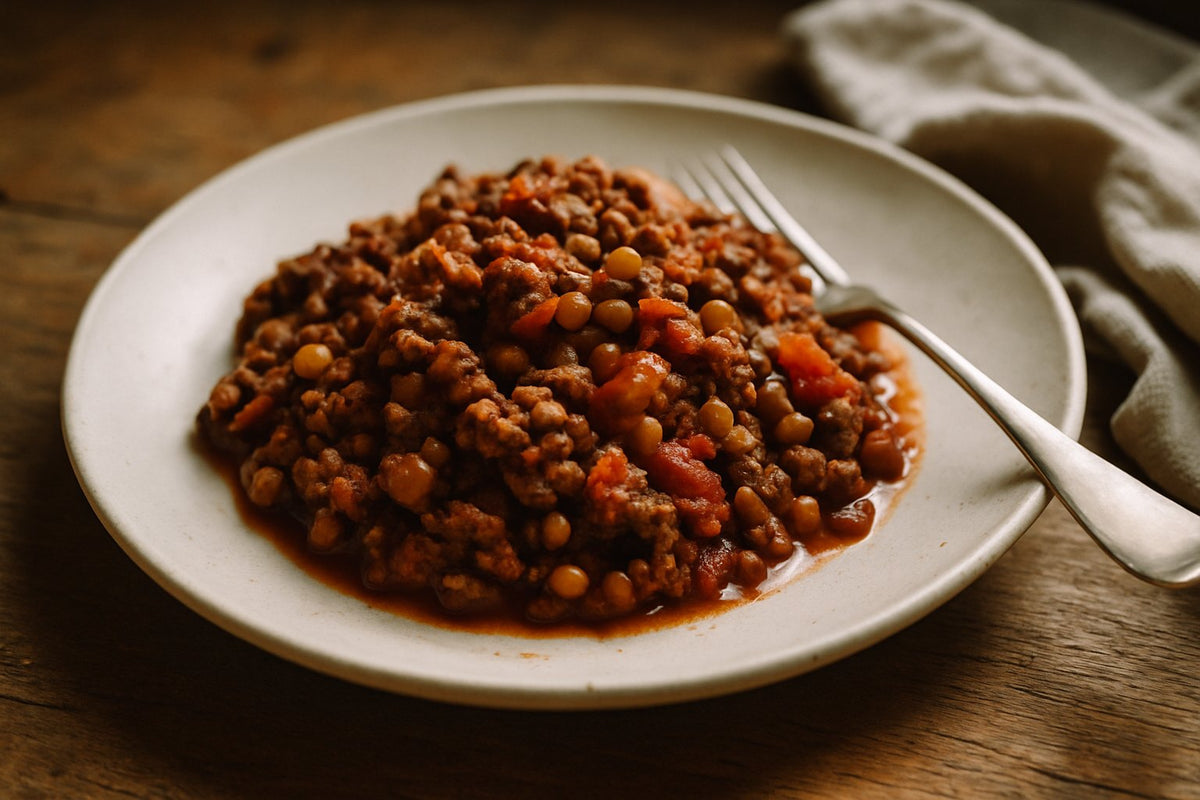 Stevige rundergehakt-linzenchili