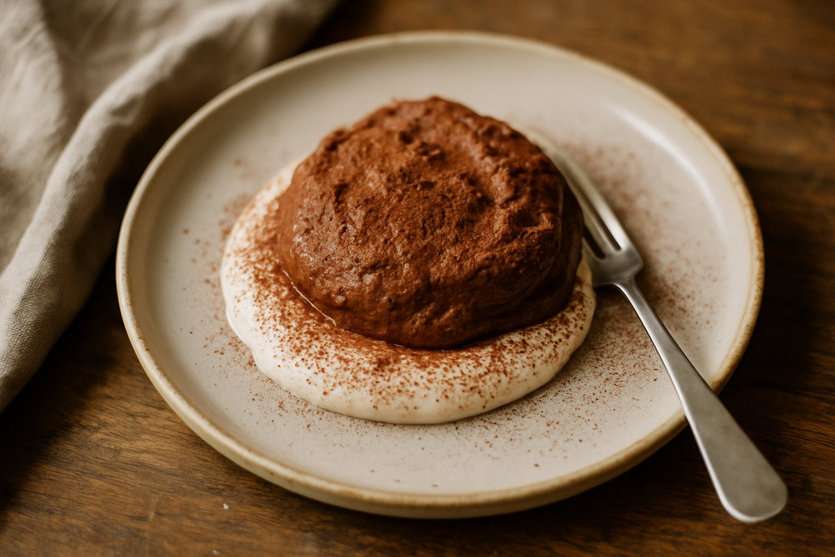 Snelle chocolademousse op kwarkbasis