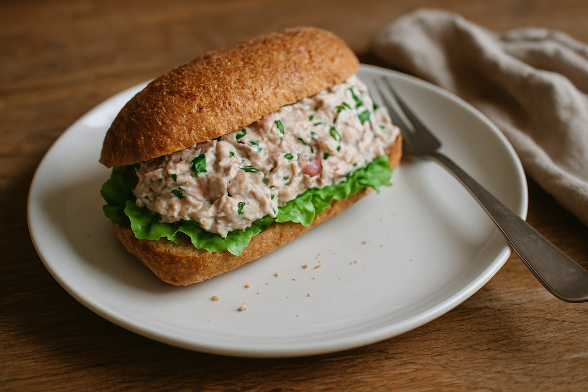 Vollkornbrötchen Thunfisch-Schnittlauch