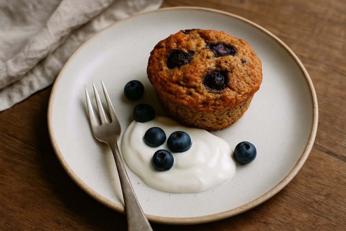 Protein muffins with blueberry