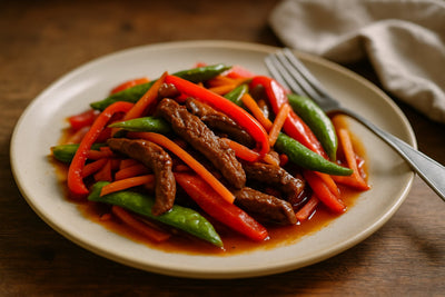 Sweet Chili Stir-Fry mit Rindfleischstreifen