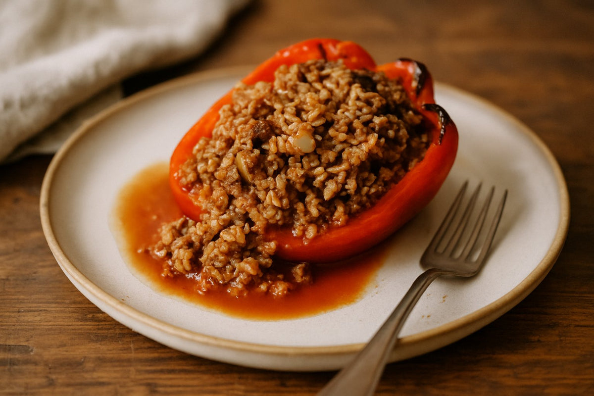 Gevulde Paprika met Gehakt en Quinoa