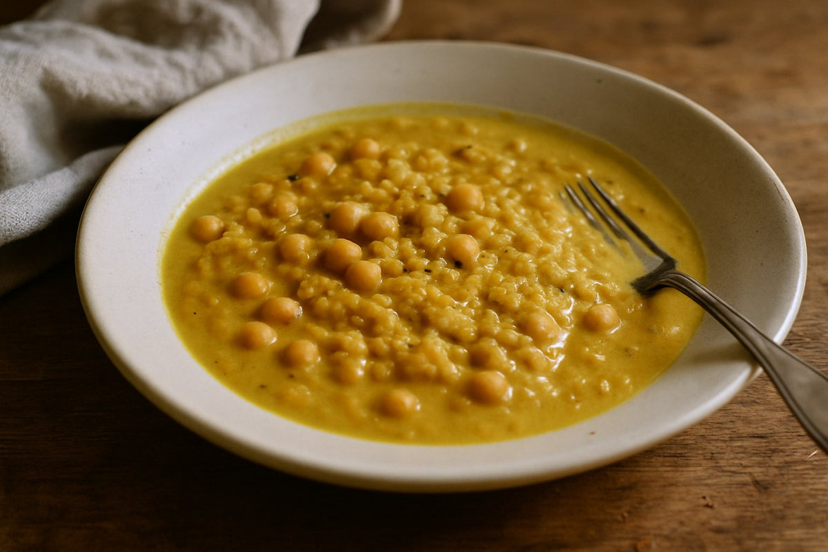 Kikkererwten linzen currysoep