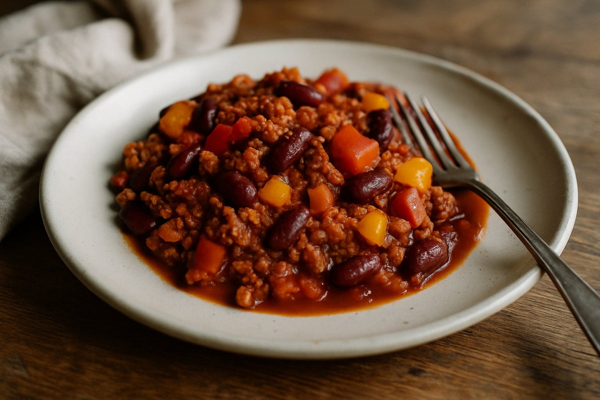 Chilli sin carne with beans