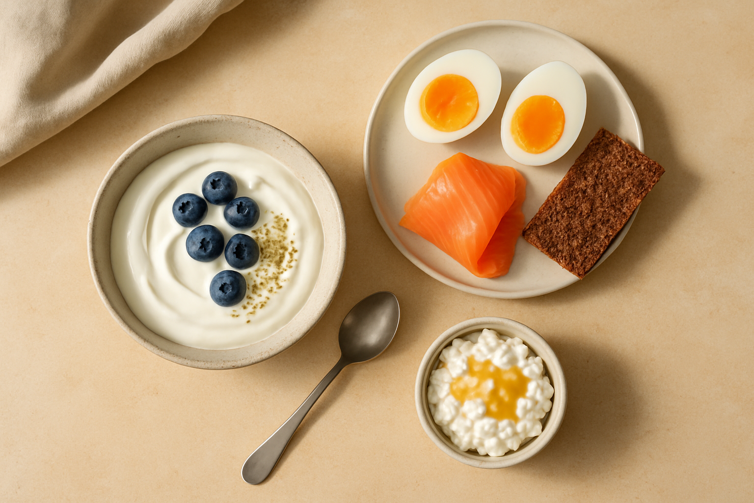 Eiwitrijk ontbijt: 12 ideeën onder 350 kcal