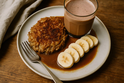 Koffie-havermout proteine shake