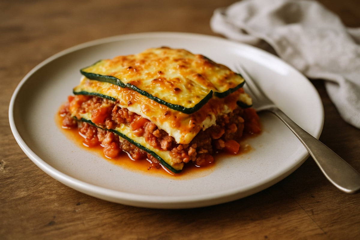 Courgette-lasagne met mager rundergehakt