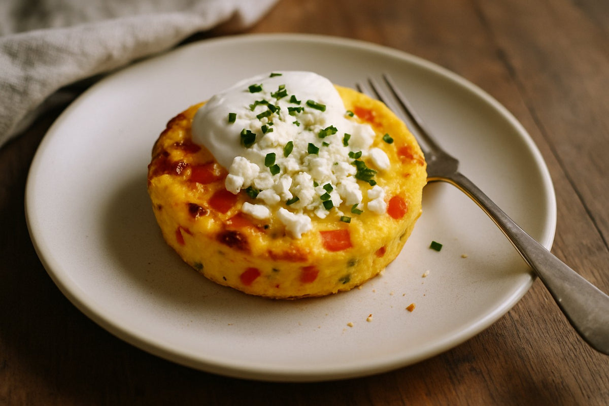 Mini frittata met Griekse yoghurt