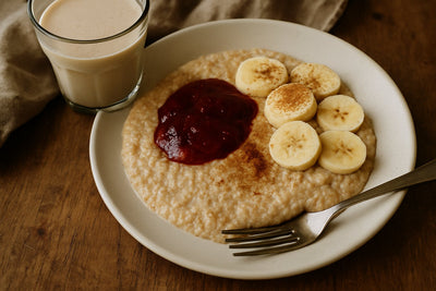 Havermout-smoothie met banaan en Bioteine Jam