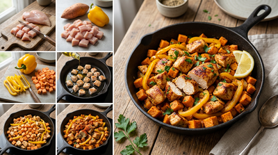 15-Minuten-Huhn mit Süßkartoffel