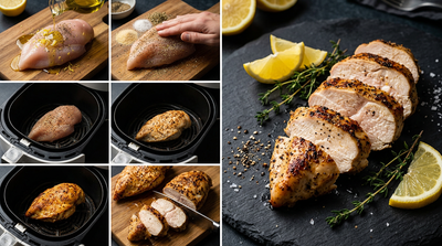 Airfryer kipfilet met citroen en peper