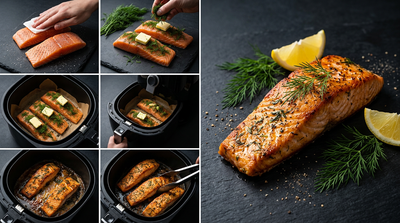 Airfryer zalmfilet met dille