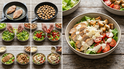 Caesar Style Hähnchen Bowl
