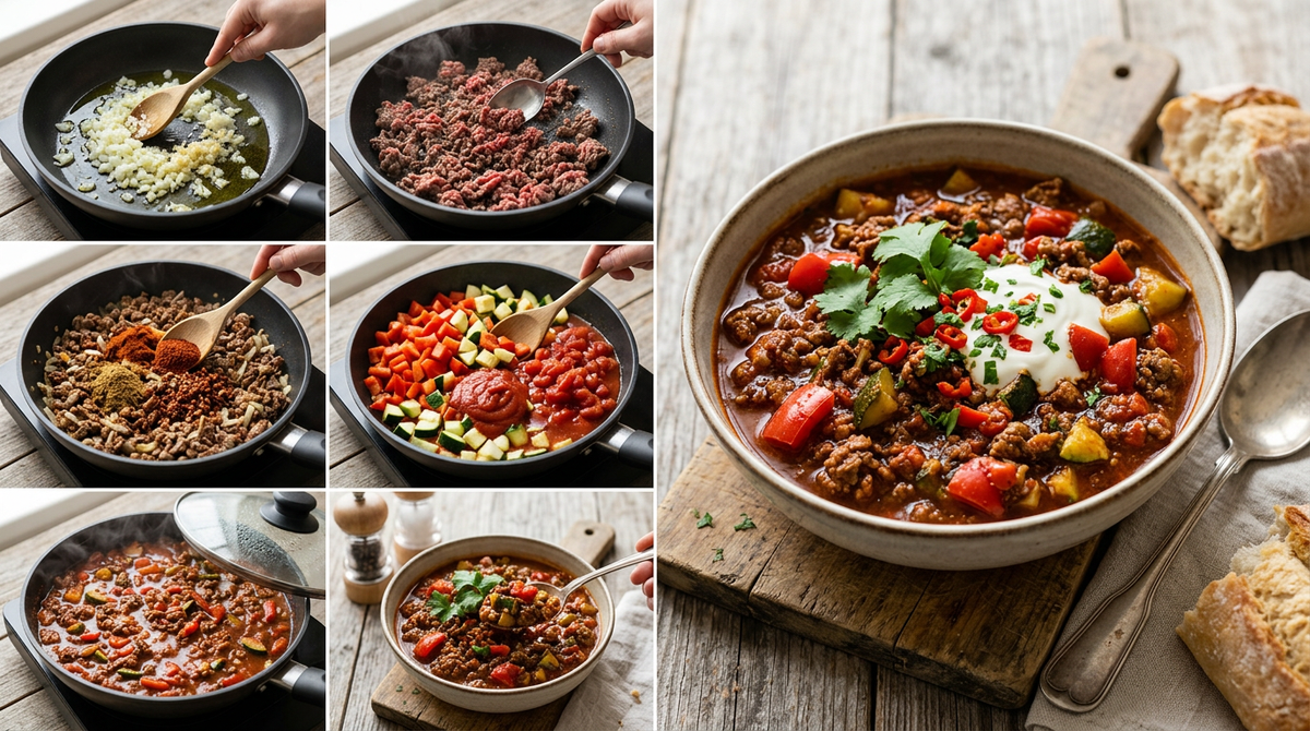 Chili con carne zonder bonen