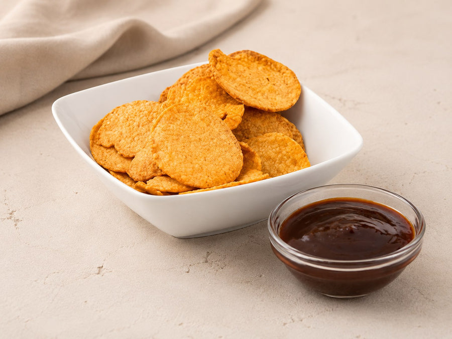 Proteïne Chips Barbecue — alle 4 fases · Bioteine proteïne
