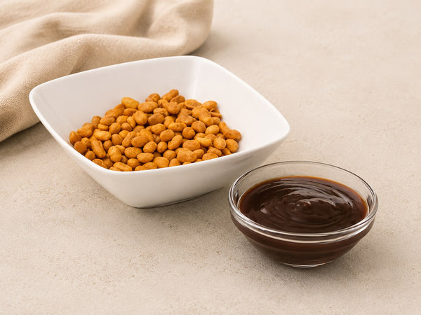 Proteïne Soja Nootjes Barbecue — alle 4 fases · Bioteine proteïne