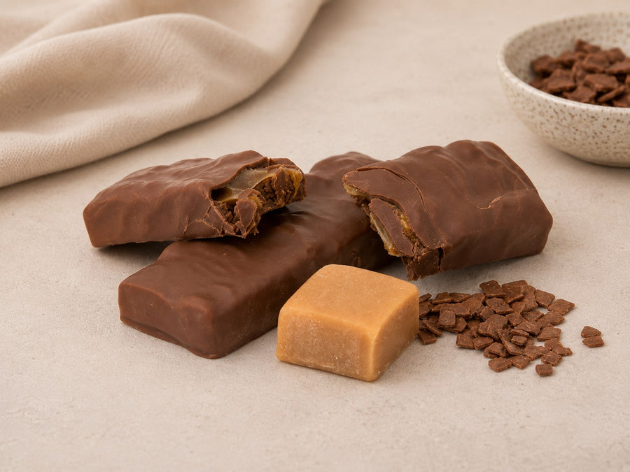 Proteïne Reep Chocolade Caramel Pinda — Fase 2-4 combi & levensstijl · Bioteine proteïne