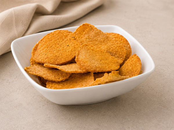 Proteïne Chips Sweet Chili — alle 4 fases · Bioteine proteïne