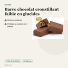 Barre chocolat croustillant faible en glucides voordelen