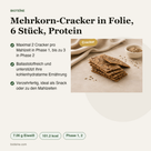 Mehrkorn-Cracker in Folie, 6 Stück, Protein voordelen